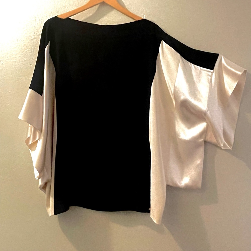 Emmelle Silk Tunic with Satin Sleeves - Luxurious! - Picture 2 of 4